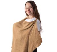 Nursing Cloth Nursing Apron, Soft and Breathable Nursing Scarf Cotton Nursing Apron for On the Go Nursing Cover Gifts for Mother (Camel (Neutral))