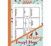 nursing concept maps blank template notebook & note guide: blank template for nursing concept maps