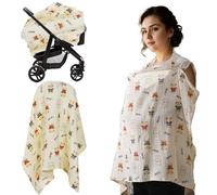 Nursing Cover,Breastfeeding Cover for Mum,Baby Breast Feeding Covers Soft 360°, Cotton Breathable Baby Feeding Apron for Privacy Shield