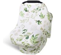 Nursing Cover Breastfeeding Scarf, Car Seat Covers for Babies Infant Carseat Canopy, Stretchy Soft Breathable Multi-Use Cover Ups for Stroller High Chair Shopping Cart, Baby Essentials for Summer