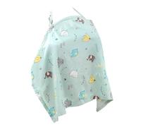 Nursing Cover, Soft Breastfeeding Protection, Breathable Cotton Baby Feeding Privacy Wrap Hoop Multi-Use Maternity Scarf for Mothers, 38.58x27.56 Inches