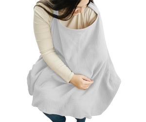 Nursing Cover Up for Breastfeeding - Privacy Nursing Shawl for Mothers,Breathable Cotton Feeding Poncho for Shopping Malls Parks Hospitals New Parents Public Space Travel