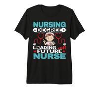 Nursing Degree Loading Future Nurse Funny Nursing Nurses Premium T-Shirt