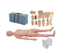 Nursing Doll Anatomical Model for Elderly Care with Wound and Amputation Modules, Patient Coat, and Storage Bag - Ideal for Teaching Nursing