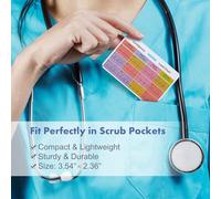 Nursing EKG Badge Card - 3 Piece ECG Reference Accessories For Cardiac Values | Work Lab ER ICU Telemetry RN Clinical Supplies | Ideal For Medical Students Nurses & Healthcare Professionals