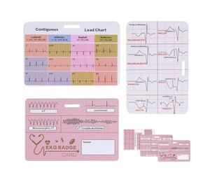 Nursing Flashcard Clinical Cardiac Reference Badge Bag Accessories | EKG Pocket Guide For SEH IC Intensive Care Telemetry Registered Nurse