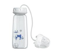 Nursing Flask - Feeder 11x5.8x14.7cm, Blue Pink Vessel | Soft Texture Spout, Fast Flow Suction Cup for Hospital Stay Car Trip Bedroom Nursery Hospital Hotel Daycare Solution Long Lasting Presen