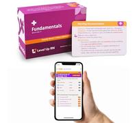 Nursing Fundamentals Flash Cards - No Fluff - Only Essential Info for Nursing School - 2026 NCLEX ATI HESI Review LPN RN Flash Cards (204 Cards)