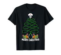 Nursing Girl Women Funny Stethoscope Nurse Christmas Tree T-Shirt