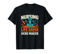 Nursing Hero Life Saver Bold Graphic T-Shirt