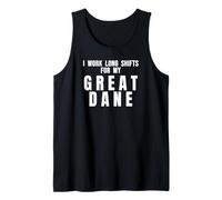 Nursing Idea I Work Long Shifts for My Great Dane Dog Mom Tank Top
