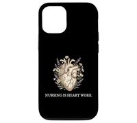 Nursing Is Heart Work Clinical Healthcare Registered Nurse Case for iPhone 12/12 Pro