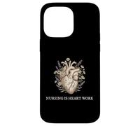 Nursing Is Heart Work Clinical Healthcare Registered Nurse Case for iPhone 14 Pro Max