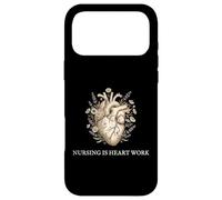 Nursing Is Heart Work Clinical Healthcare Registered Nurse Case for iPhone 17 Pro Max