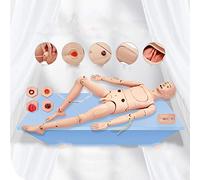 Nursing Manikin Training Model - Full Body Care Patient Demonstration with Puncture Modules & Urinary Catheters for Medical Simulation and Education