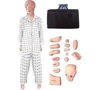 Nursing Manikin - Trauma Patient Care Manikin Model,5.57ft Life Size Full Body Simulator Anatomical Human Model for Patient Care, Trauma Training, and Medical Education Teaching Model