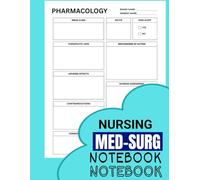 Nursing Med-Surg Notebook & guide: A Blank Disease Template For Nursing Student: Organize Your School Notes By Using These Nursing Notes, Size 8.5 x 11 inch, Pages-128.