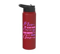 Nursing Mother My Name Caring My Game Nurse RN Stainless Steel Insulated Water Bottle