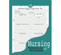 Nursing Pharmacology Notebook: Blank Medication Template Notebook | Blank Drug Guide | 120 Blank Pages for Nursing Students