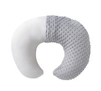 Nursing Pillow and Positioner with Cover for Breastfeeding and Bottle Feeding, Propping Baby, Tummy Time, Baby Sitting Support, Awake-Time Support (Grey, 22" x 17.7" x 5.9")