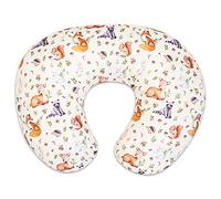 Nursing Pillow Cover for Baby Boy and Girl, Ultra Soft Comfortable Stretchy Removable Slipcover for Newborn Breastfeeding Pillows, Woodland Animals