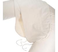 Nursing Pillow Cover Made from 100% Organic Cotton (Natural) - Cover for Nursing Pillow, Side Sleeper and Positioning Pillow with 190 cm Length. As a Replacement Cover. Washable