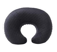 Nursing Pillow Cover, Minky Breastfeeding Pillow Slipcover Snugly Fits for Nursing Pillow for Baby Boys and Girls, Premium Quality Microfiber, Ultra Soft Comfortable (Black)