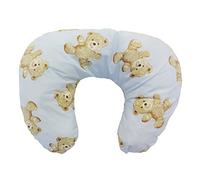 Nursing pillow, Feeding Cushion, Quality Made in UK. Various Designs (Vintage Teddy Blue)