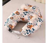 Nursing Pillow for Breastfeeding: 100% Cotton Infant Feeding Pillow Multifunctional Pregnancy Feeding Pillows for Mom Ergonomic Support U Shaped Nursing Maternity Pregnancy Gift (Cartoon Lion)
