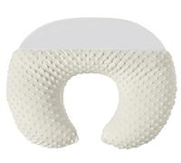 Nursing Pillow with Minky Nursing Pillow Cover Set for Breastfeeding Moms, Ultra-Soft Breastfeeding Pillows for Infant Newborn Baby Boy Girl (Pristine)
