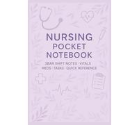 Nursing Pocket Notebook: SBAR Shift Report Logbook for Nurses - Vitals, Meds, Tasks, and Clinical Notes with Medical Abbreviation Reference and Compact Pocket Design