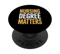 Nursing Professional Degree Matters Political Protest PopSockets Adhesive PopGrip