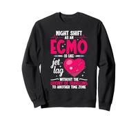 Nursing Recovery Warrior Jet Lag ECMO Specialist Nurse Sweatshirt