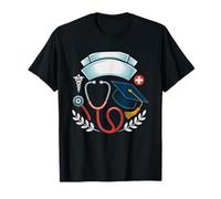Nursing School Graduate EKG Heartbeat Line Rn Identity T-Shirt