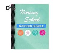 Nursing School Success Bundle Loose Leaf Notebook Exam Skills Mindset Practical Strategies Nursing School Study Method Guide Book
