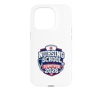 Nursing School Survivor 2026 Nurse Graduate Case for iPhone 15 Pro