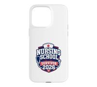 Nursing School Survivor 2026 Nurse Graduate Case for iPhone 15 Pro Max