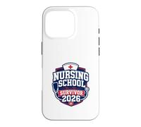 Nursing School Survivor 2026 Nurse Graduate Case for iPhone 16 Pro