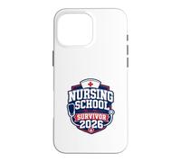 Nursing School Survivor 2026 Nurse Graduate Case for iPhone 16 Pro Max