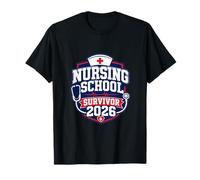 Nursing School Survivor 2026 Nurse Graduate T-Shirt
