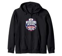Nursing School Survivor 2026 Nurse Graduate Zip Hoodie