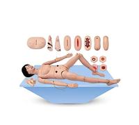 Nursing Skills Training Manikin，Life Size 67in Multi-Functional Patient Care Simulator with Interchangeable Genitals and Bedsore Modules, Human Combination Simulator(Female)