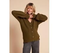 Nursing Special Top/Cardigan in Rib Knit, by ENVIE DE FRAISE green