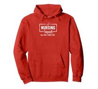 Nursing Squad All Day Every Day Nurse Cute Team Crew Pink Pullover Hoodie