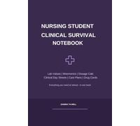 Nursing Student Clinical Survival Notebook: Lab Values, Mnemonics, Dosage Calc, Clinical Day Sheets, Care Plans & Drug Cards - All in One Book