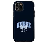 Nursing Student Coquette Bow Nurse School Light Blue Gingham Case for iPhone 11 Pro