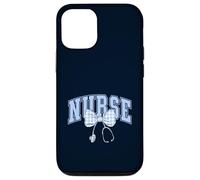 Nursing Student Coquette Bow Nurse School Light Blue Gingham Case for iPhone 12/12 Pro
