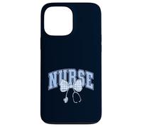 Nursing Student Coquette Bow Nurse School Light Blue Gingham Case for iPhone 13 Pro Max