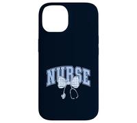 Nursing Student Coquette Bow Nurse School Light Blue Gingham Case for iPhone 14