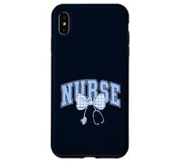 Nursing Student Coquette Bow Nurse School Light Blue Gingham Case for iPhone XS Max
